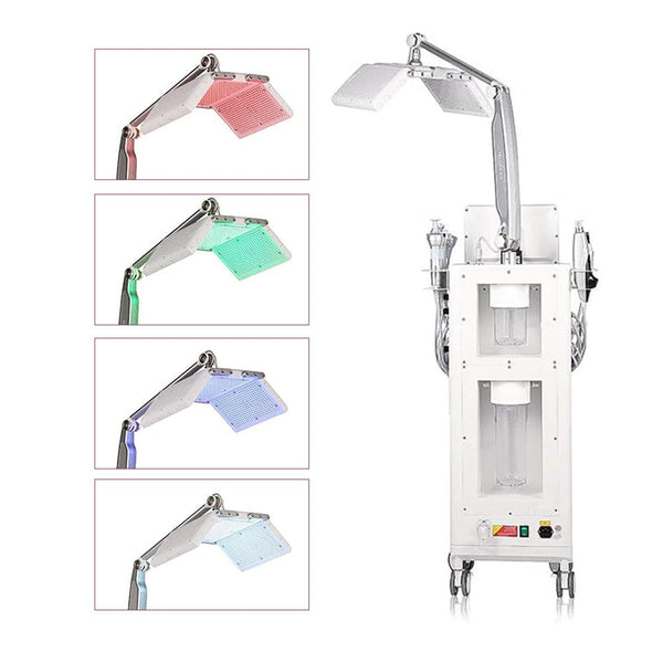 4 LED Lights of SR-WO8 14-In-1 Hydrafacial Dermabrasion Machine