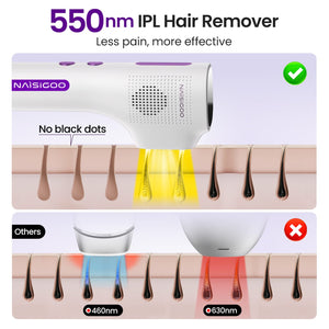 HR-544 NAISIGOO IPL Hair Removal Device With 550nm Wavelength For Effective Treatment