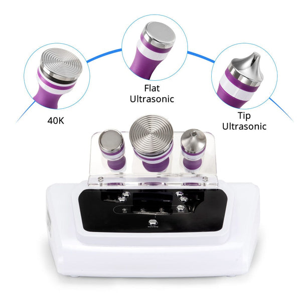 40K Unoisetion Cavitation Machine with 3 Ultrasonic Handles