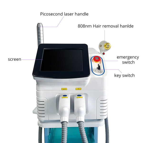 2 In 1 Diode 808nm Laser Hair Removal Machine Pico Skin Rejuvenation Machine