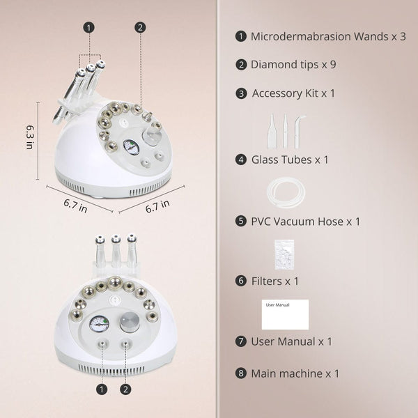 Diamond Microdermabrasion Vacuum Skin Rejuvenation Machine