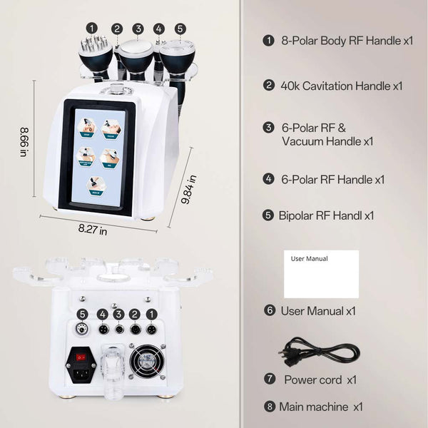 Mychway 5-In-1 40K Ultrasonic Cavitation RF Machine For Body Sculpting