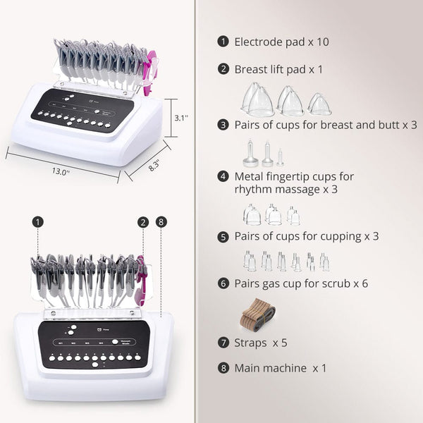 Non-Surgical Breast Lift Machine | EMS & Vacuum Therapy Device