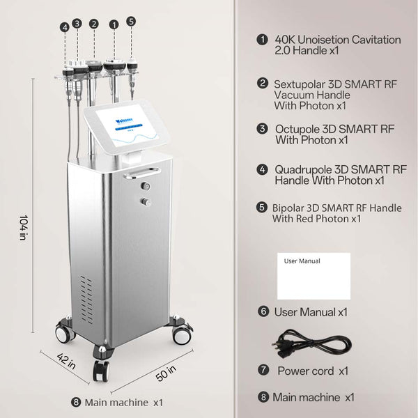3D Smart Radio Frequency Vacuum RF Cavitation 2.0 Weight Loss Machine
