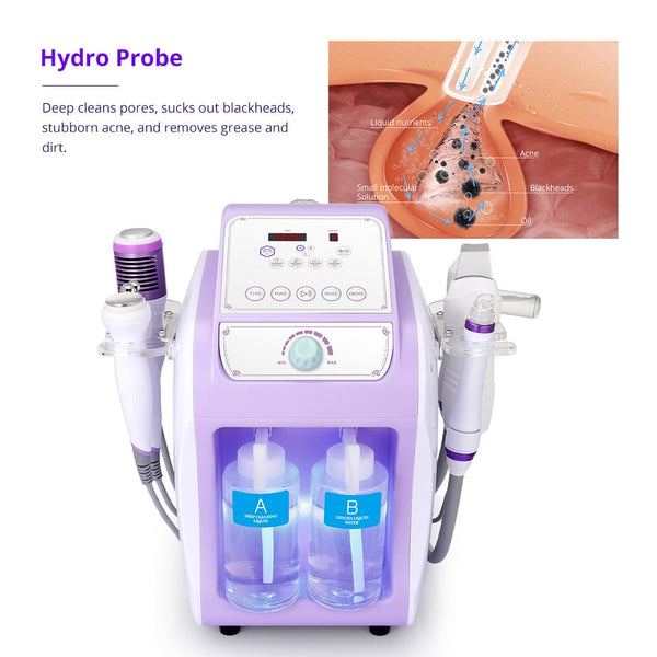 Hydro Dermabrasion Facial Machine - 6-in-1 for Home Use