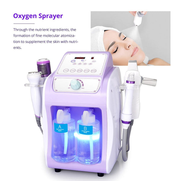 Hydro Dermabrasion Facial Machine - 6-in-1 for Home Use