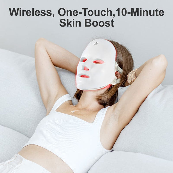 SK1001WPW 7-Color LED Light Therapy Face Mask For Convenient Use