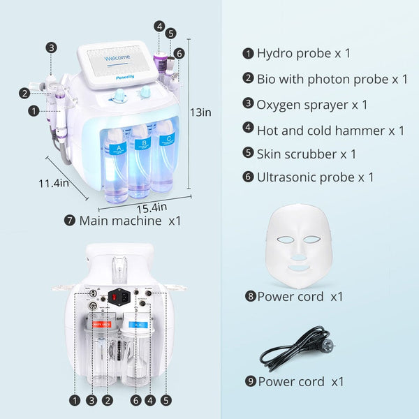 7-In-1 Hydro Dermabrasion Beauty Machine For Facial Spa