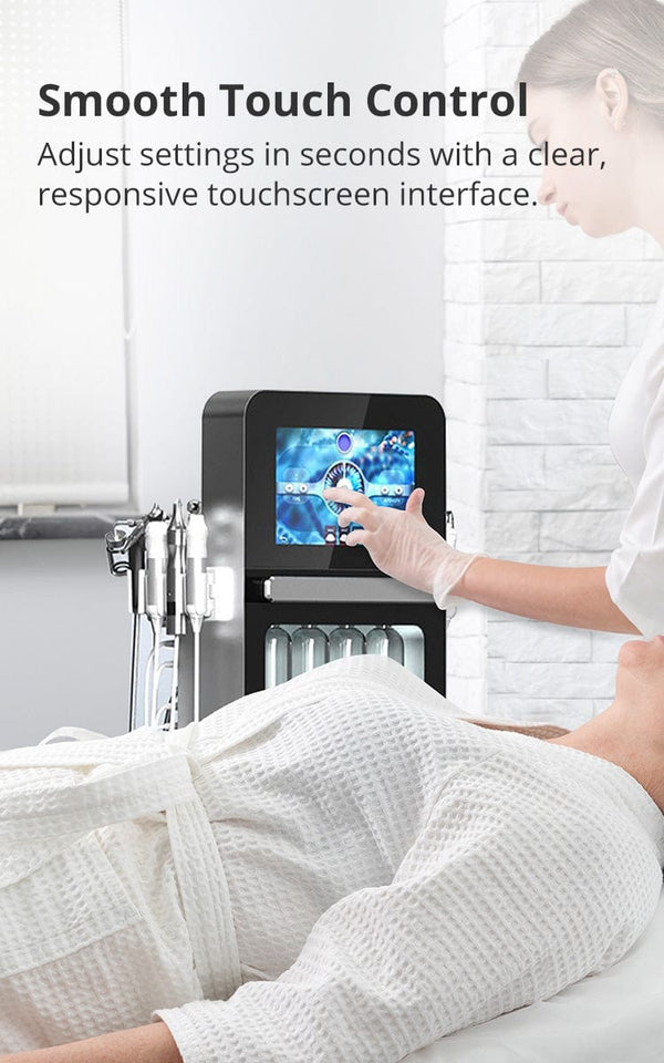 8 In 1 Hydro Dermabrasion EMS Ultrasonic Machine Facial Cleansing Lifting Device