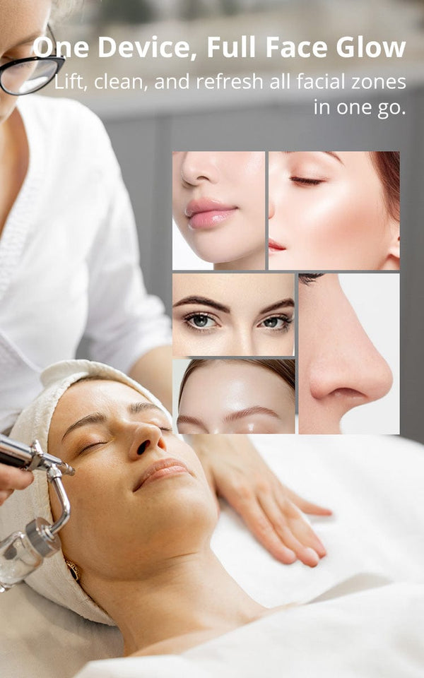 8 In 1 Hydro Dermabrasion EMS Ultrasonic Machine Facial Cleansing Lifting Device