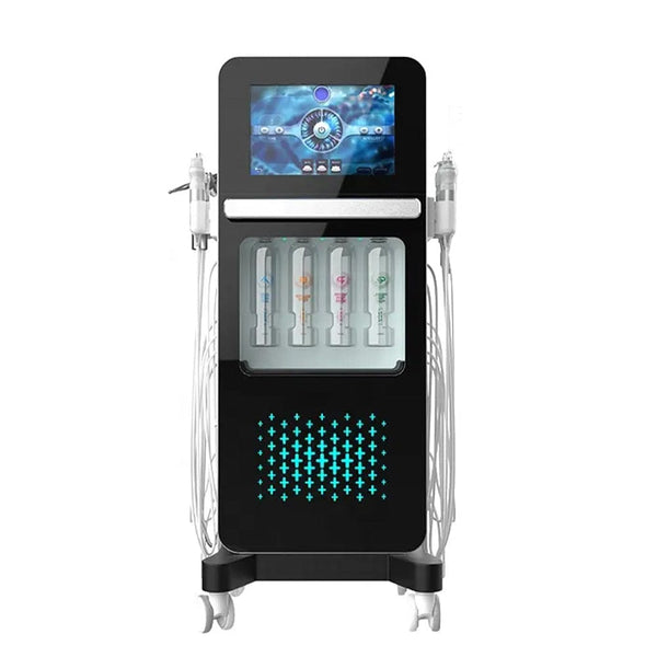 8 In 1 Hydro Dermabrasion EMS Ultrasonic Machine Facial Cleansing Lifting Device