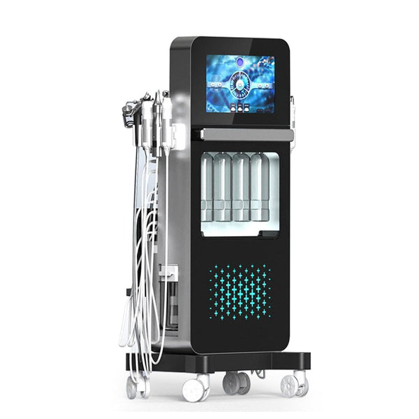 8 In 1 Hydro Dermabrasion EMS Ultrasonic Machine Facial Cleansing Lifting Device