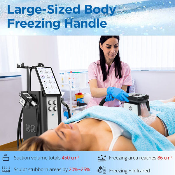 Mychway Professional Freezing Machine With 4 Handles For Body & Chin Sculpting