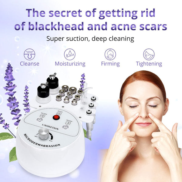 3-In-1 Diamond Microdermabrasion Machine With 9 Heads For Home Use