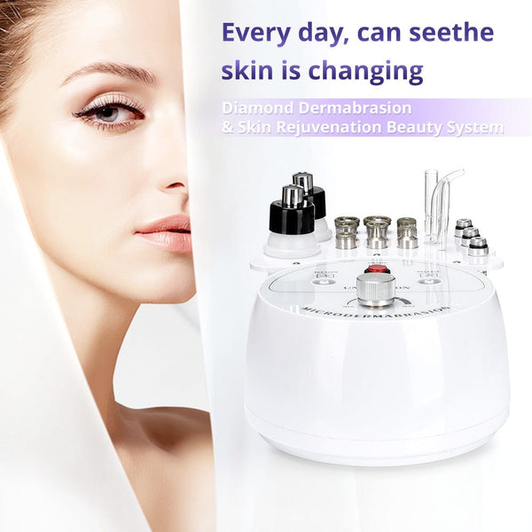 3-In-1 Diamond Microdermabrasion Machine With 9 Heads For Home Use