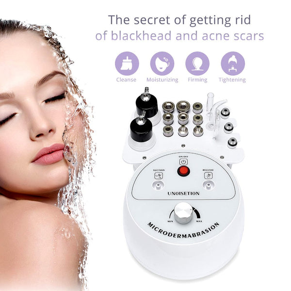 3-In-1 Diamond Microdermabrasion Machine With 9 Heads For Home Use