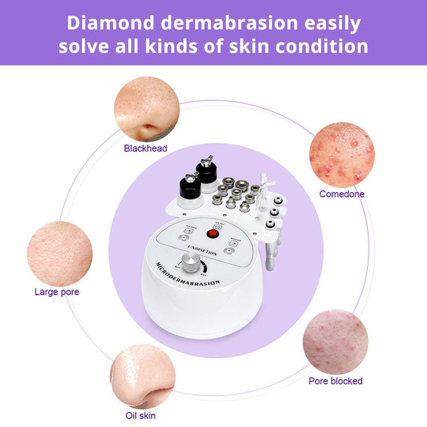 3-In-1 Diamond Microdermabrasion Machine With 9 Heads For Home Use