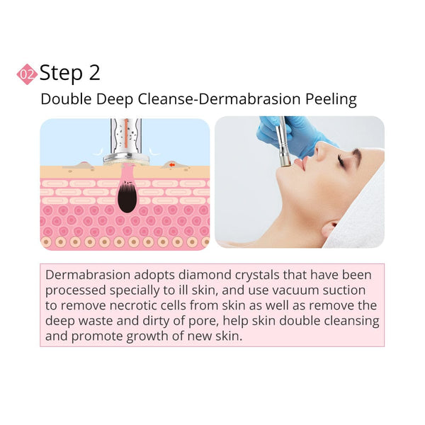New Design Facial Ultrasound Scrubber Diamond Dermabrasion Skin Care