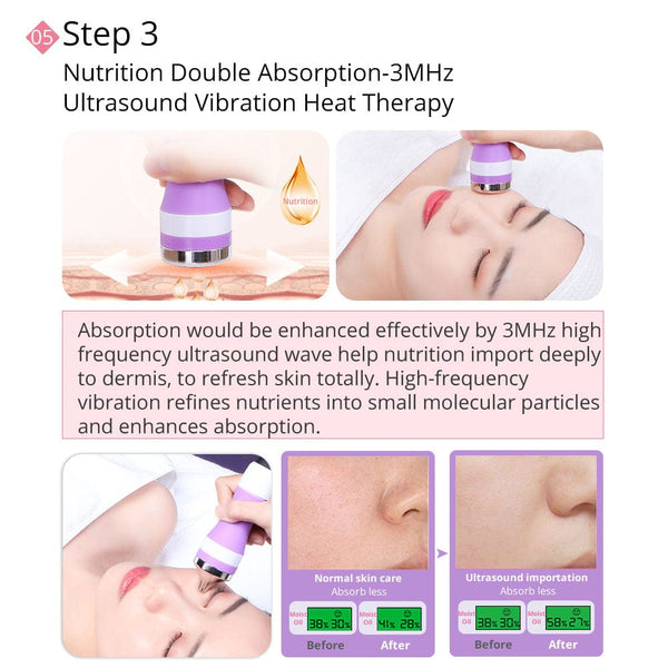New Design Facial Ultrasound Scrubber Diamond Dermabrasion Skin Care