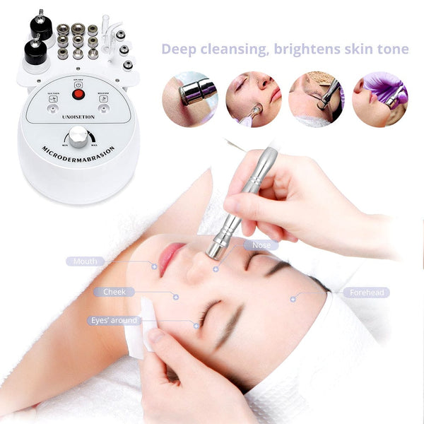3-In-1 Diamond Microdermabrasion Machine With 9 Heads For Home Use