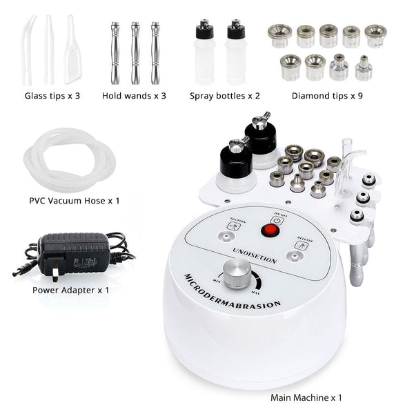 3-In-1 Diamond Microdermabrasion Machine With 9 Heads For Home Use