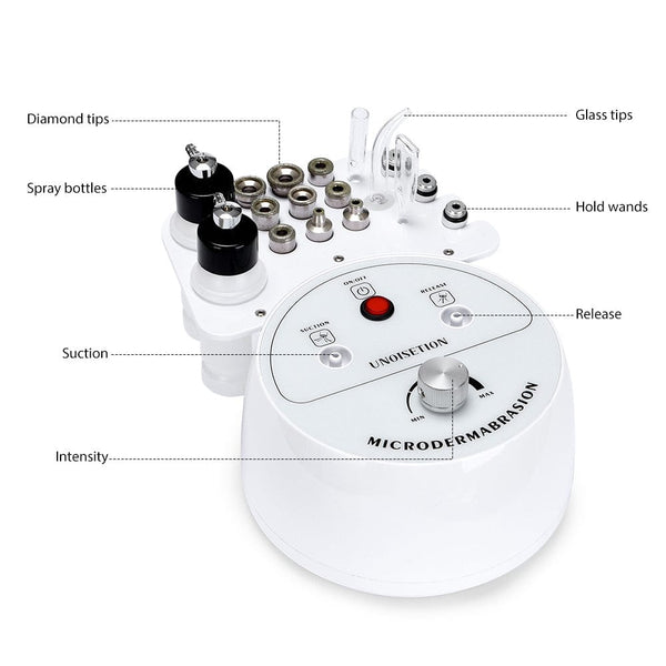 3-In-1 Diamond Microdermabrasion Machine With 9 Heads For Home Use