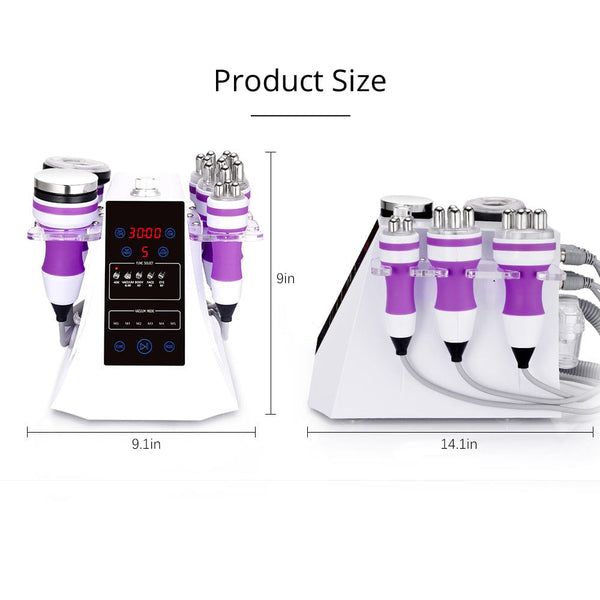 5-in-1 40K Cavitation RF Vacuum Machine - product size