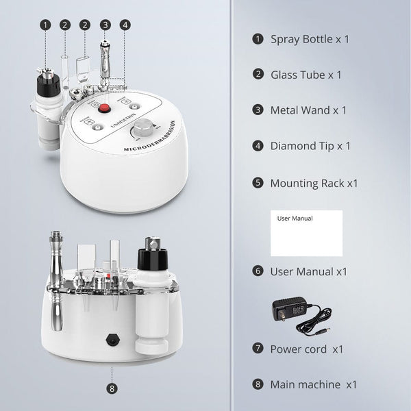 3 in 1 Diamond Microdermabrasion Machine for Facial Care