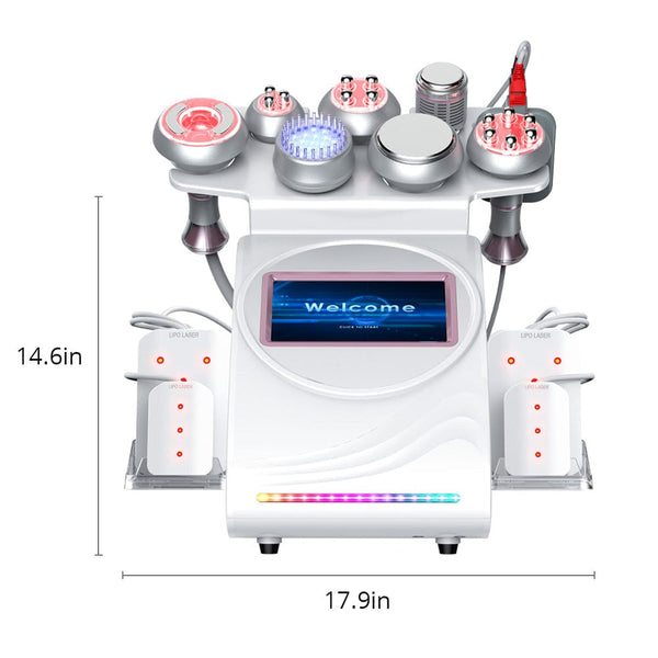 Product Size of BS-56V5S 9-In-1 80K Ultrasonic Cavitation Machine