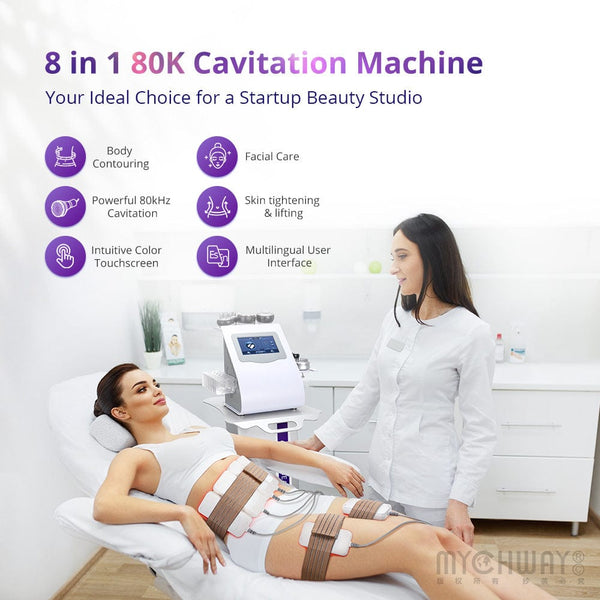 80K Lipo Cavitation Body Contouring Machine - 9-in-1