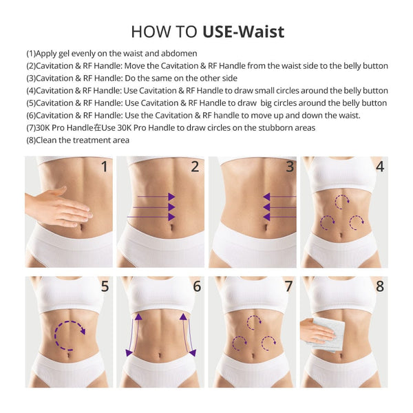 Aristorm S Shape 30K Cavitation Machine - 4-In-1 Weight Loss