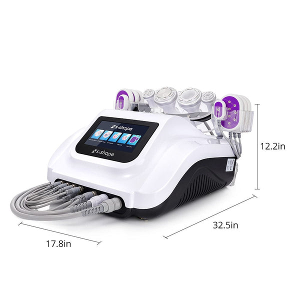 S Shape Body Contouring Cavitation RF Laser Machine - 6-in-1 30K