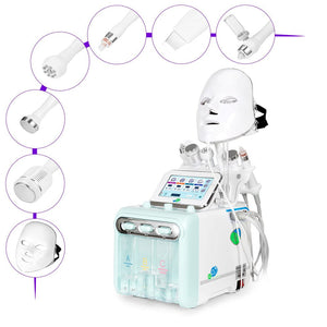 Hydro Dermabrasion Facial Machine - 7-in-1 With LED Mask