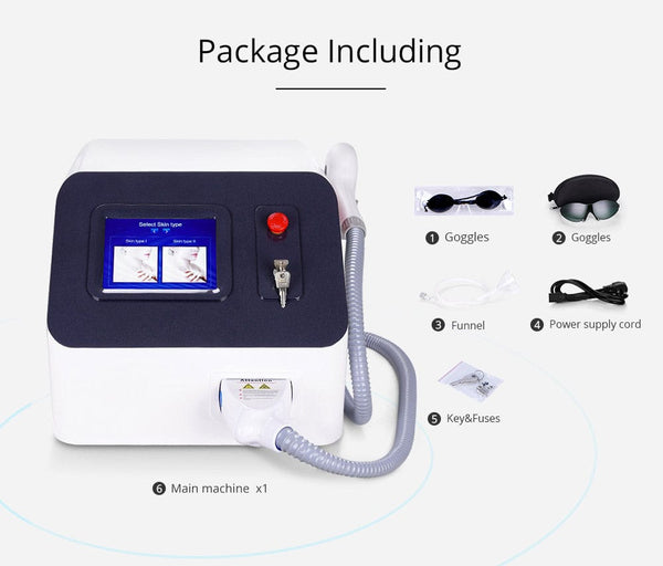 Package List of HR-SL808 808nm Diode Laser Machine