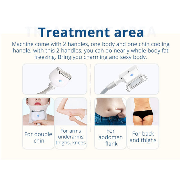 Treatment Areas of WL-7009CBX CoolSculpting Machine