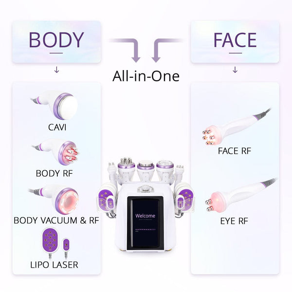 Ultrasonic 40k Cavitation RF Skin Lifting Weight Loss Fat Removal Machine