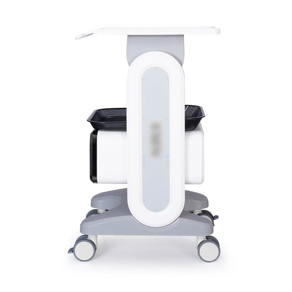 Stand-Type Plastic Trolley With Single Drawer & Tray For Spa Salon Use