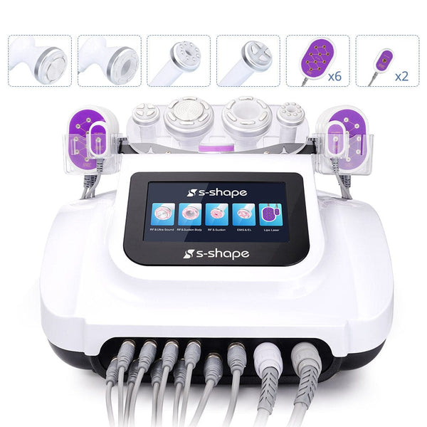 S Shape Body Contouring Cavitation RF Laser Machine - 6-in-1 30K