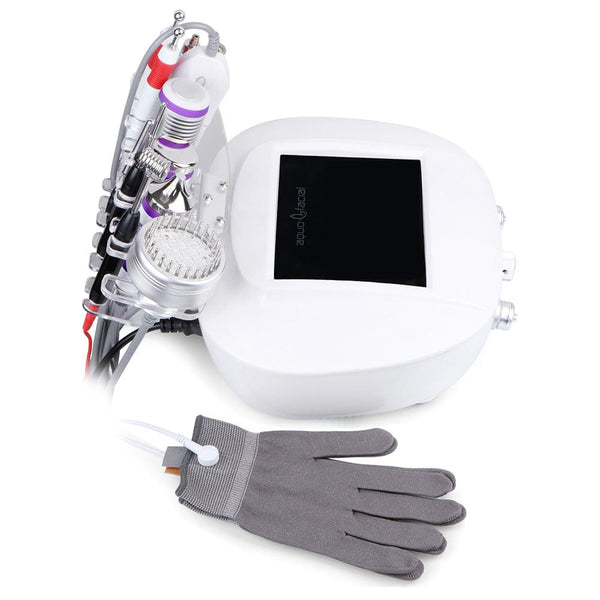 Mychway 9-In-1 3MHZ Ultrasonic Facial Device With Dermabrasion & Gloves For Skin Care
