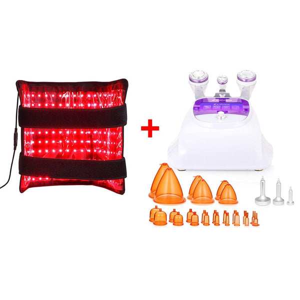 4-in-1 30K Cavitation Machine With 660/850nm Red Light Therapy Wrap