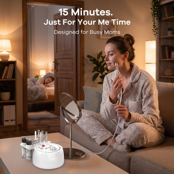 3-In-1 Diamond Microdermabrasion Machine With 9 Heads For Home Use