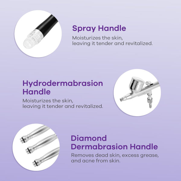 3 in 1 Hydro Microdermabrasion Facial Care Machine With Sprayer