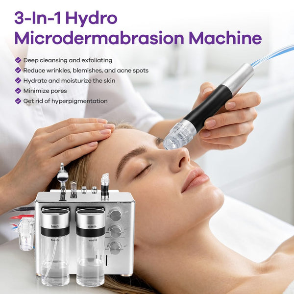 3 in 1 Hydro Microdermabrasion Facial Care Machine With Sprayer