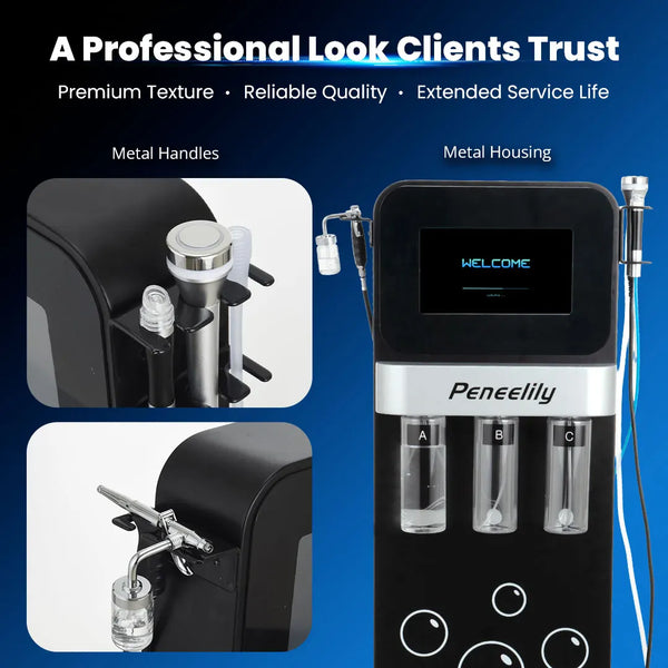 8 In 1 Hydro Dermabrasion Machine For Professional Skin Rejuvenation--Peneelily facial care machine with a professional look. Reliable quality, clients trust.