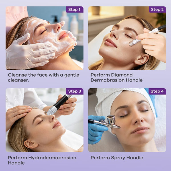3 in 1 Hydro Microdermabrasion Facial Care Machine With Sprayer