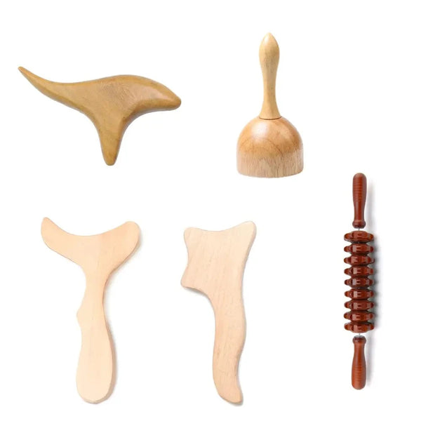 Wood Therapy Massage Tools - 5 Pack