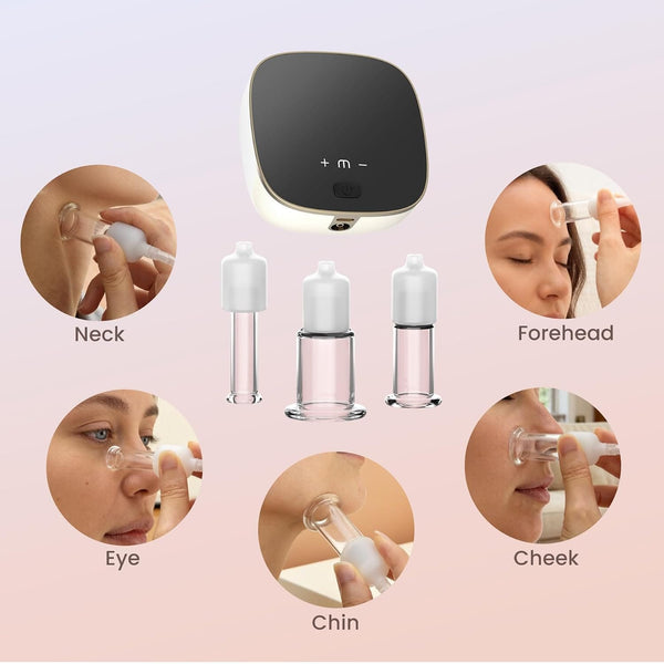 3 in 1 Electric Facial Vacuum Cupping Therapy for Neck Face Skin Care