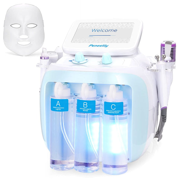 7 in 1 Facial Cleaner Hydro Spa Dermabrasion Ultrasound Skin Care Beauty Machine