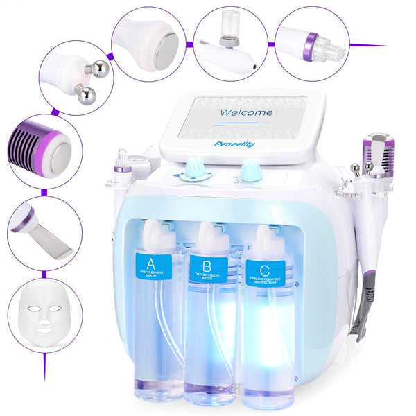 SR-AF1328 7-In-1 Hydro Dermabrasion Beauty Machine With 6 Handles & 1 LED Mask