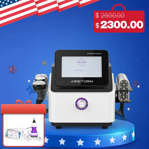 Aristorm 30K/50K/80K Cavitation S Shape Machine With 6 Laser Pads For Body Shaping